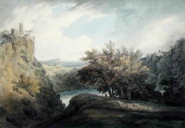 The Lake of Nemi c.1783-85 by John Robert Cozens