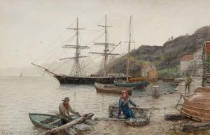 Fangsten Fraktes I Land by Hans Fredrik Gude