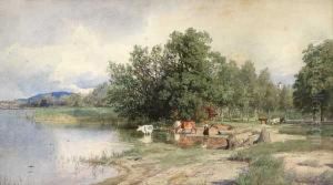 Sommerlandskap by Hans Fredrik Gude