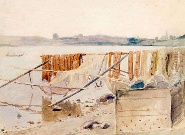 Strandparti Med Fiskegarn - view 1