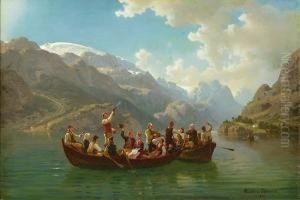 Brudeferden I Hardanger