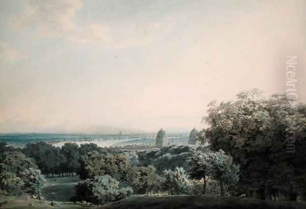 London from Greenwich Hill c.1791 - view 1