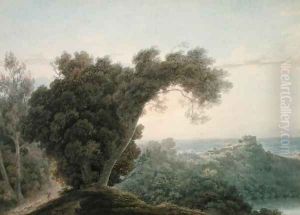 From the Road Between Caserta and the Aqueduct by John Robert Cozens