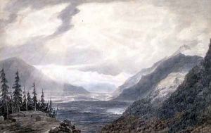 Pays de Valais, near the Lake of Geneva, c.1776 by John Robert Cozens