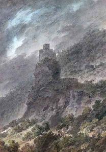 View of a Schloss between Bolzano and Trent by John Robert Cozens