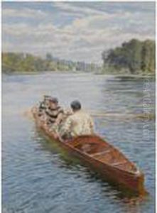 Yole A Deux by Ferdinand Joseph Gueldry