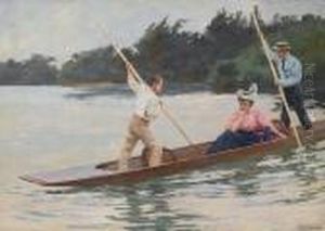 Crossing The River by Ferdinand Joseph Gueldry