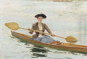 An Elegant Lady Rowing An Elegant Lady Rowing