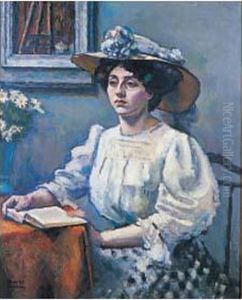 Jeune Femme Au Livre, Circa 1907