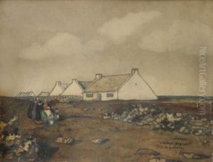 Village Breton Du Finistere by Ernest Guerin