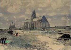 Paysage A L'eglise Tronoen Saint Jean Trolimon Bretagne