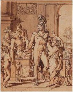 Hector Leaving Andromeda by Baron Pierre-Narcisse Guerin
