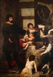 St. Isidore saves a child that had fallen in a well, 1646-48