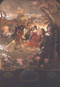 At the Ball by Charles Edward Conder