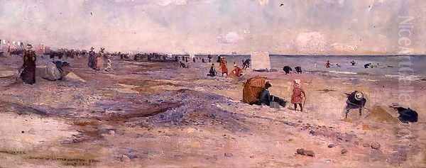 Sketch of Littlehampton Beach, 1890 - view 1