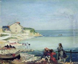Beach Scene, Swanage by Charles Edward Conder