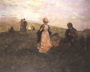 A Stroll in the Countryside by Charles Edward Conder