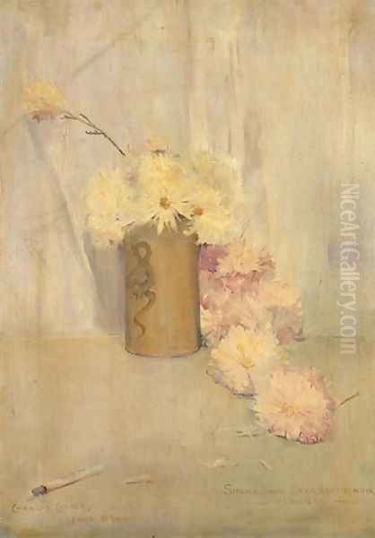 Smoke and Crysanthemum Flowers, 1890 - view 1