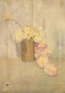 Smoke and Crysanthemum Flowers, 1890 by Charles Edward Conder