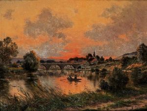 Le Soir Sur La Marne A Casnieres Pres D'epernay