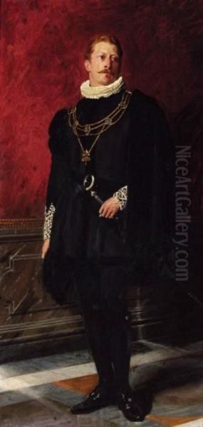 Portrait Of J. O. R. Fairlie Of Myres, Standing Full-length, Inceremonial Robes - view 1