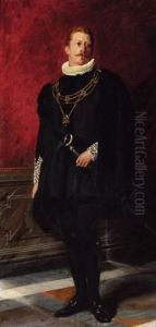 Portrait Of J. O. R. Fairlie Of Myres, Standing Full-length, Inceremonial Robes by Giuseppe Guidi