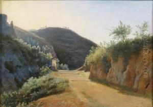 Chemin De Montagne by Charles Louis Guigon