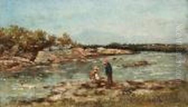 Personnages Au Bord De La Durance. - view 1