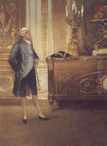 A Gentleman Waiting in an Interior by Georges Croegaert
