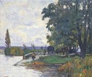 Au Pas De La Haye by Narcisse Guilbert