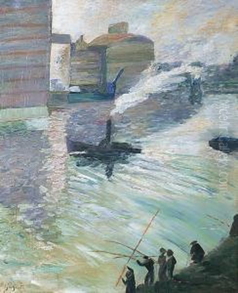 Pecheurs Sur La Seine - view 1