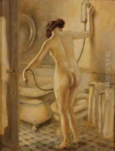 Le Bain by Albert Guillaume