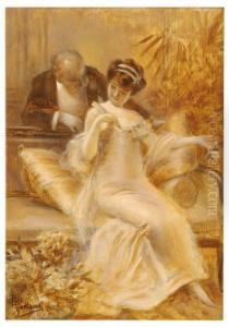 Manoeuvre De Seduction by Albert Guillaume