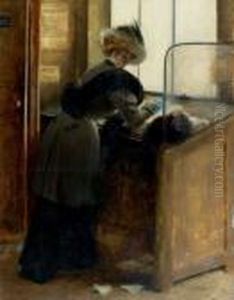 Le Petit Bleu
Huile Sur Panneau, Signee En Bas A Droite : A. Guillaume by Albert Guillaume