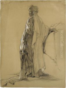 Standing Figure Of An African Woman, Seen From The Side