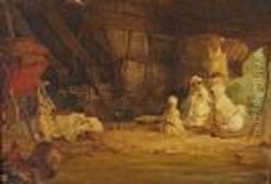 Interieur De Tente Arabe by Gustave Achille Guillaumet