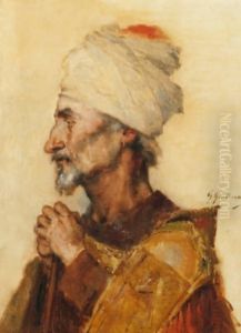 Oriental En Buste by Gustave Achille Guillaumet