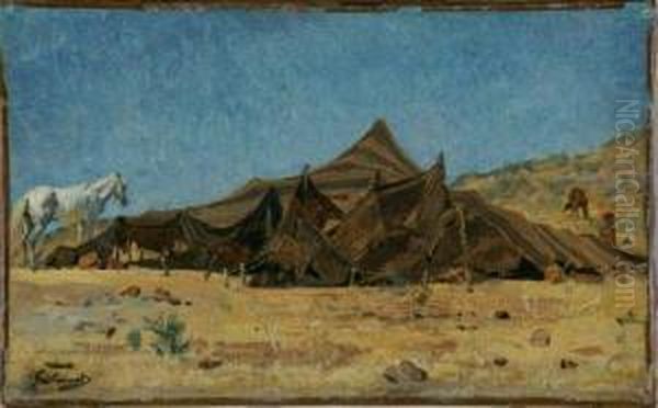 Zeltlager In Der Wuste Algeriens. - view 1