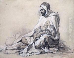 A Mon Ami Lecapitaine Ridel G. Guillaumet, 1870 by Gustave Achille Guillaumet