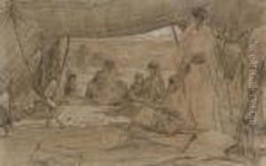 Interior Scene Of A North African Encampment Interior Scene Of A North African Encampment