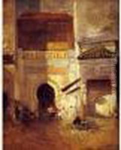 La Porte De Fes by Gustave Achille Guillaumet