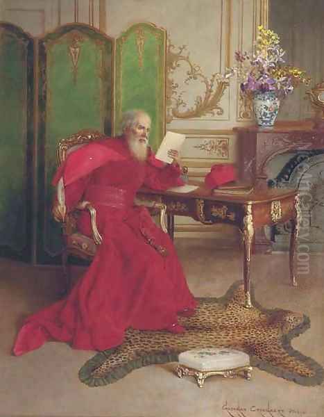 The Cardinal reading a letter - view 1