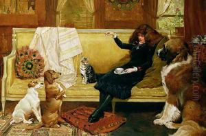 Teatime Treat, 1883 by John Charlton