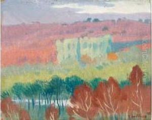 Foret Aux Arbres Jaunes by Charles Victor Guilloux