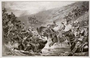 The Dash for Kimberley The 10th Hussars Crossing Klip Drift by John Charlton