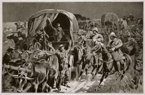 Night attack on a Boer convoy by mounted infantry under Colonel Williams by John Charlton