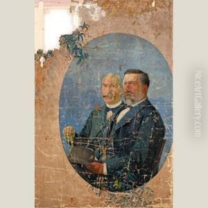 Retratos De Los Socios Fundadores De La Plaza De Toros De Bilbao