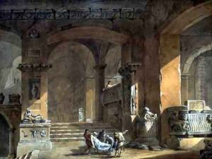 Sepulchral Chamber, c.1773 by Charles-Louis Clerisseau