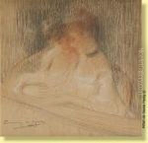 Jeunes Femmes A L'opera by Lucien Victor Guirand De Scevola