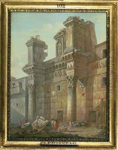 Forum of Nerva by Charles-Louis Clerisseau